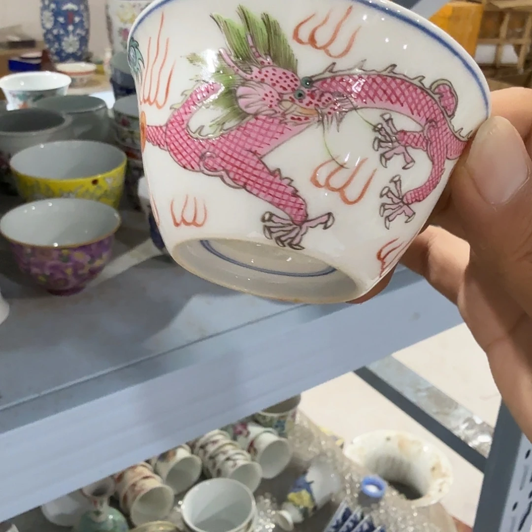 瓷片摆件手绘瓷器处理