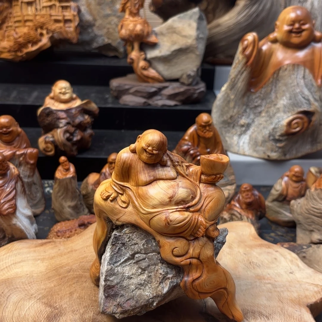 时***廊柏木太行崖柏手工雕刻