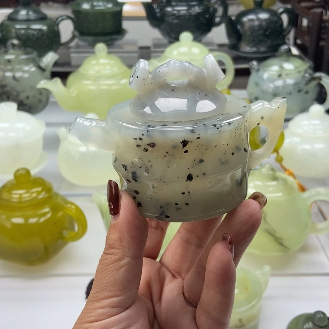 未镶嵌蛇纹石玉壶