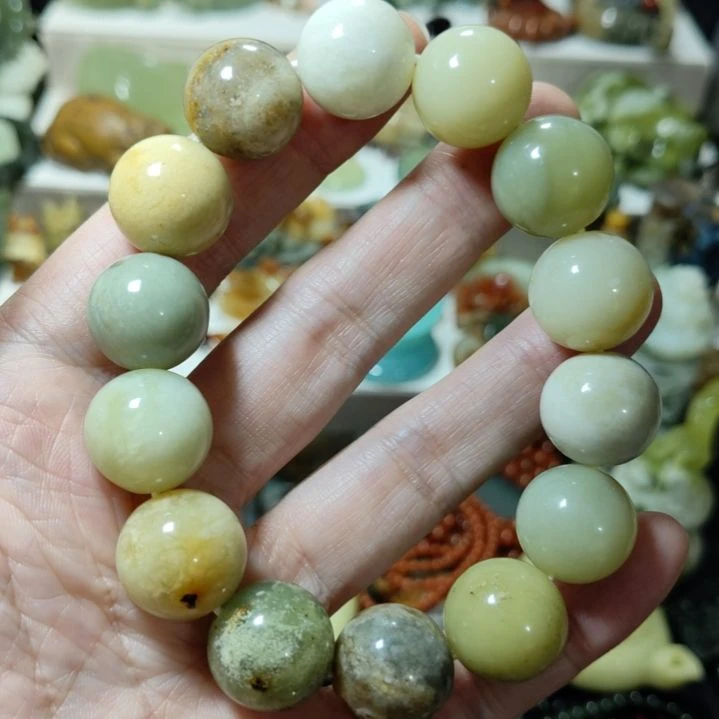 岫玉手串款式未镶嵌