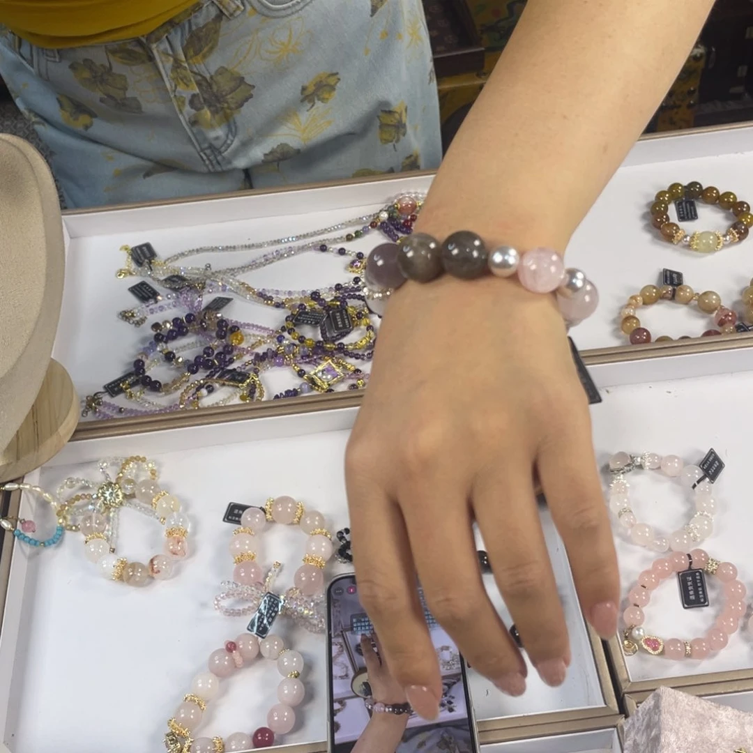 水晶手链银S925镶嵌