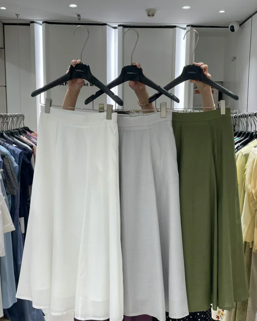 【NO退NO换】鑫燃KIKI 醋酸纤维时尚小众高级感显瘦半身裙 7568 HN