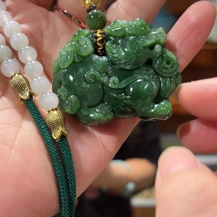 未镶嵌岫玉毛衣链