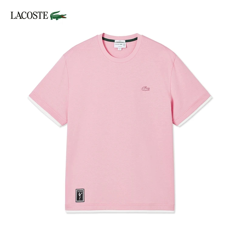 【王一博联名系列】LACOSTE法国鳄鱼男女同款26秋季新款T恤|AG939
