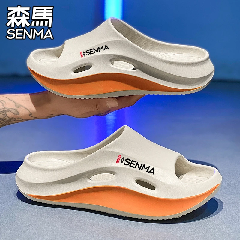 森马拖鞋男款夏季外穿防滑厚底运动休闲男士涉水海边沙滩一字凉拖