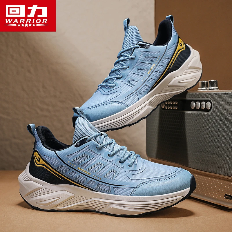 回力男鞋秋季透气休闲百搭网面运动鞋新款增高潮流男士专业跑步鞋