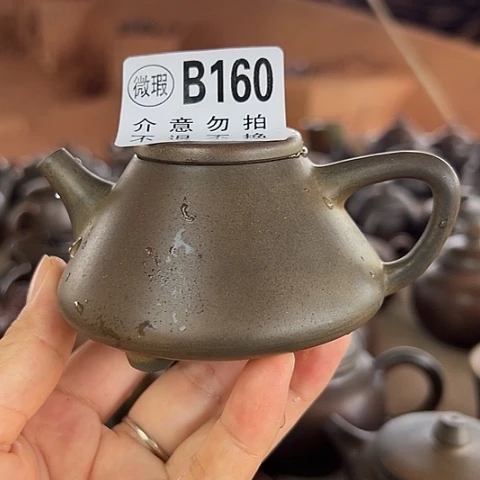 戬谷龙窑柴烧茶壶160