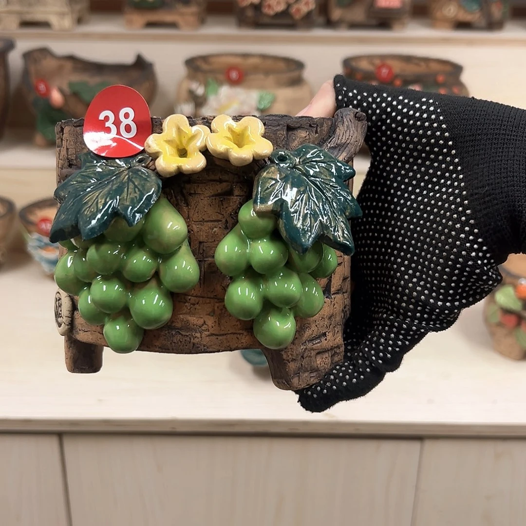 紫砂花盆38号内口11外高11
