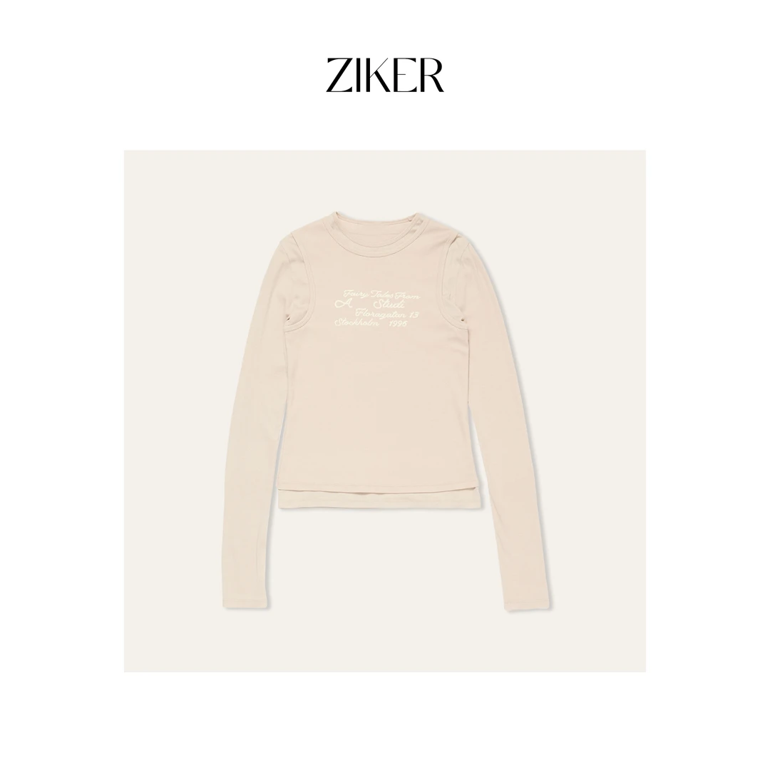 ZIKER｜两件套叠穿圆领休闲长袖T恤（套洗衣袋轻柔机洗）