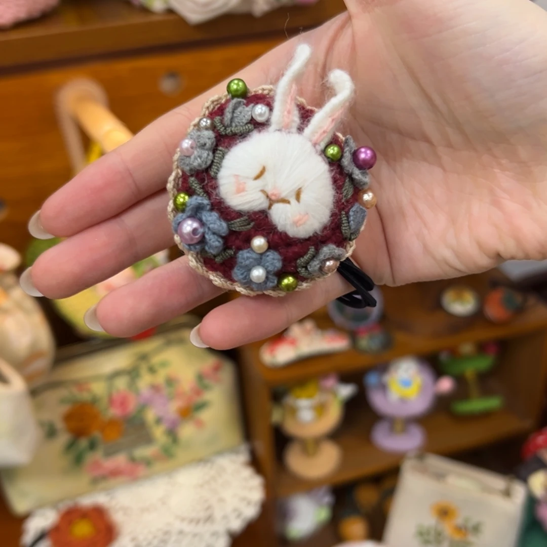 毛绒钩织刺绣手工包包玩偶居家用品