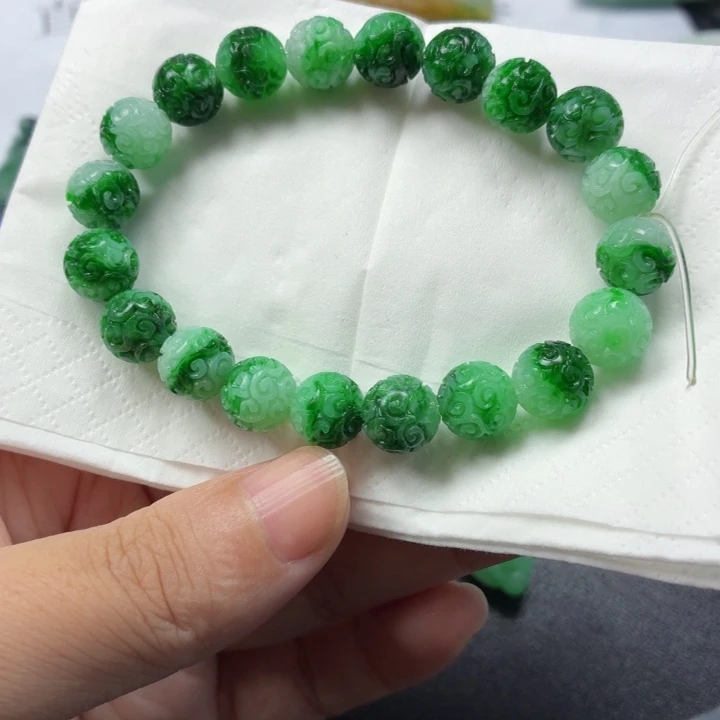 玲***9定制翡翠未镶嵌毛货待编款式不退不换