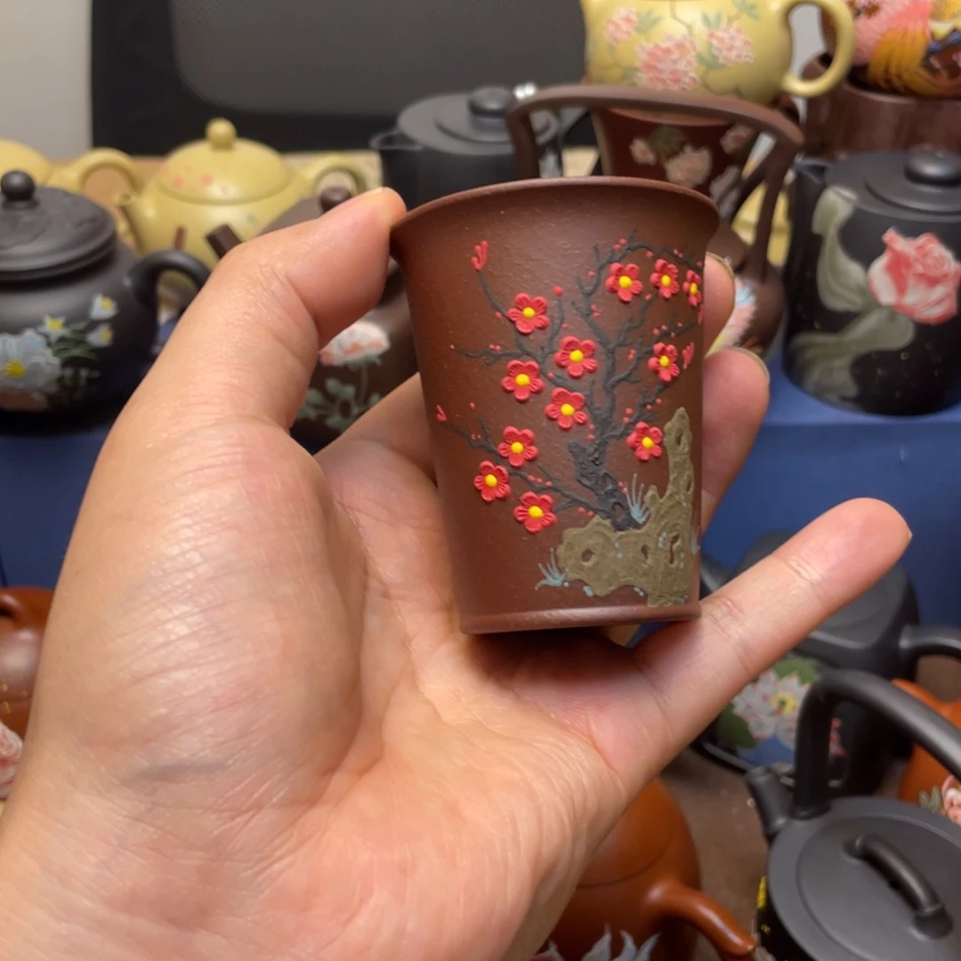 茶杯紫泥紫砂主人杯100cc