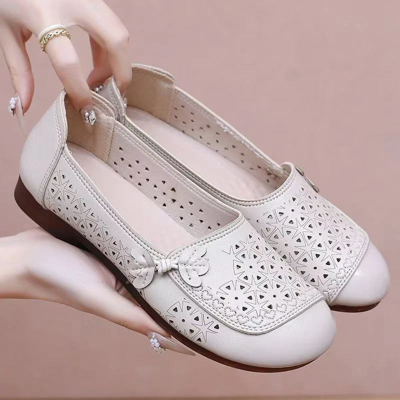 2025春夏新款时尚百搭复古舒适圆头浅口小单鞋G