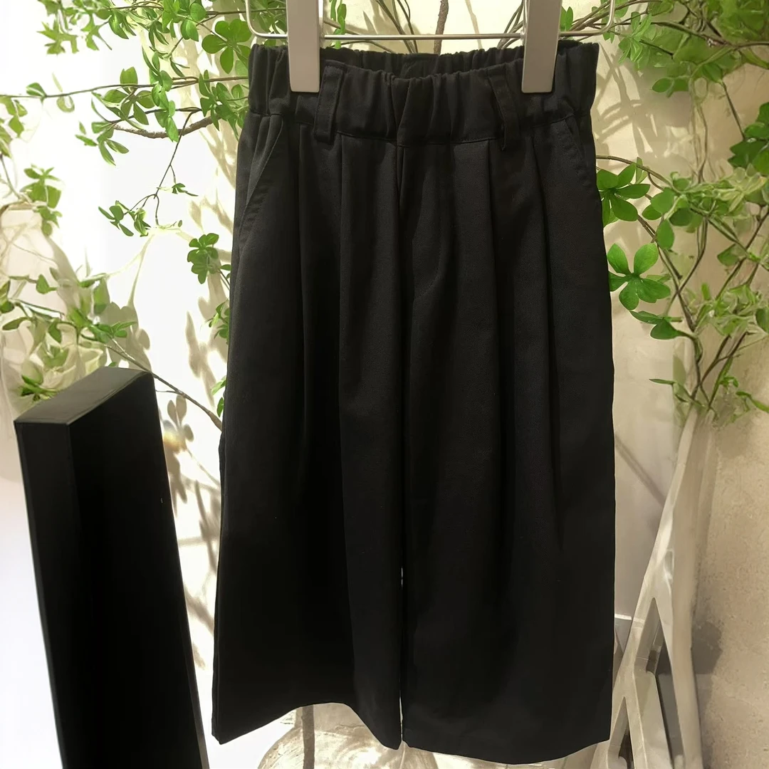 棉小九 儿童阔腿八分裤00