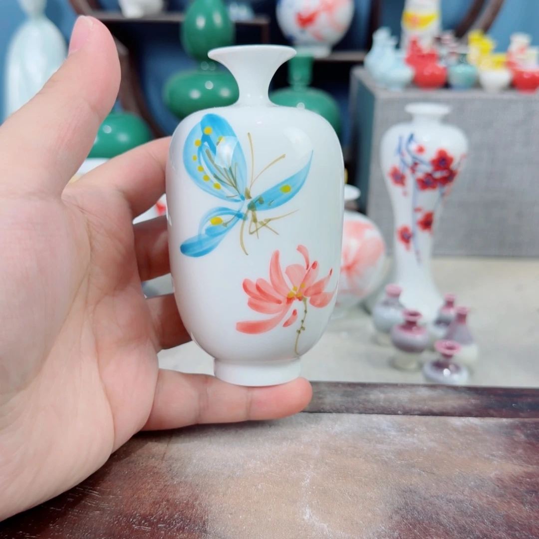 陶瓷手工小花器摆件
