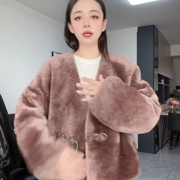 绵羊皮国风两面穿