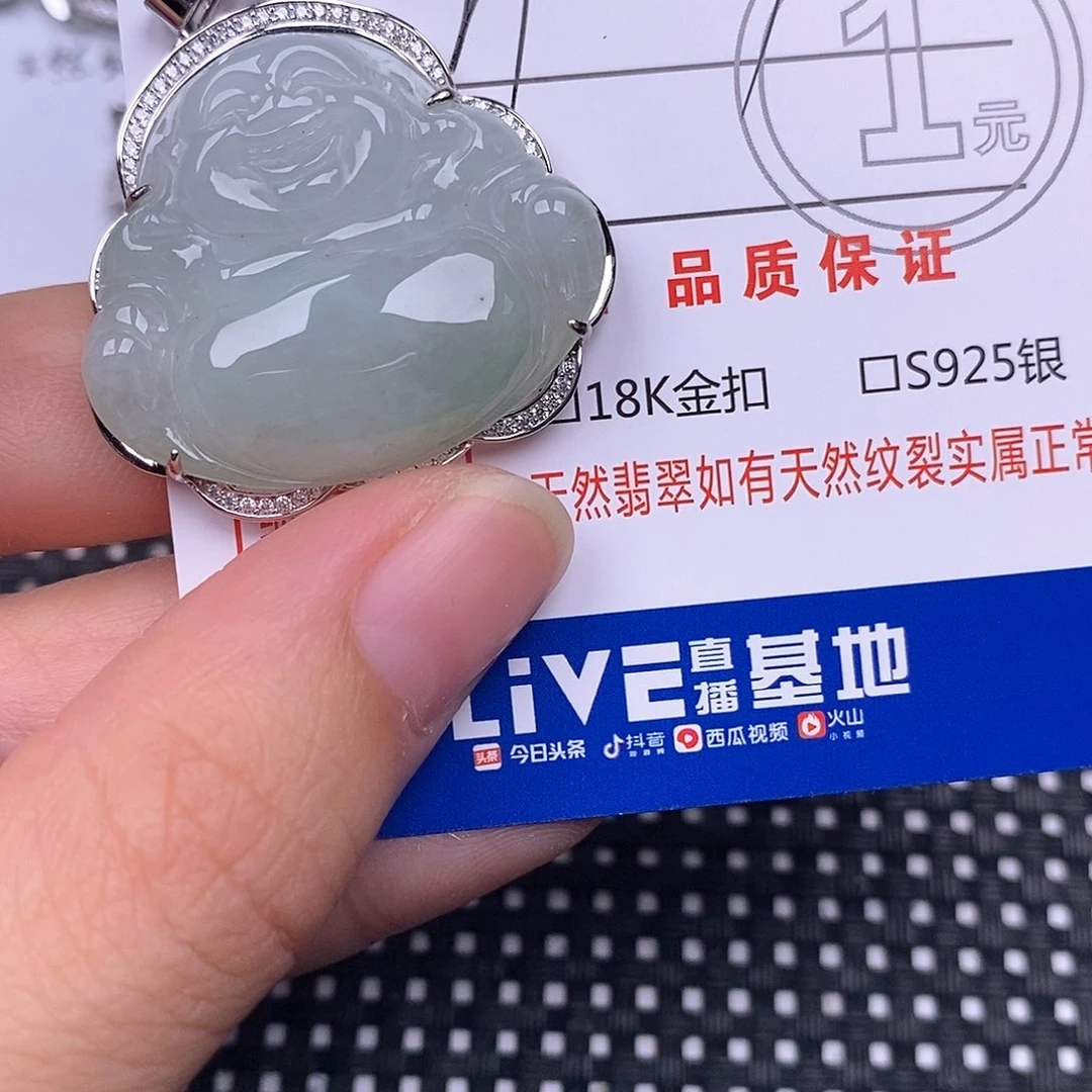 翡翠银S925镶嵌颈饰
