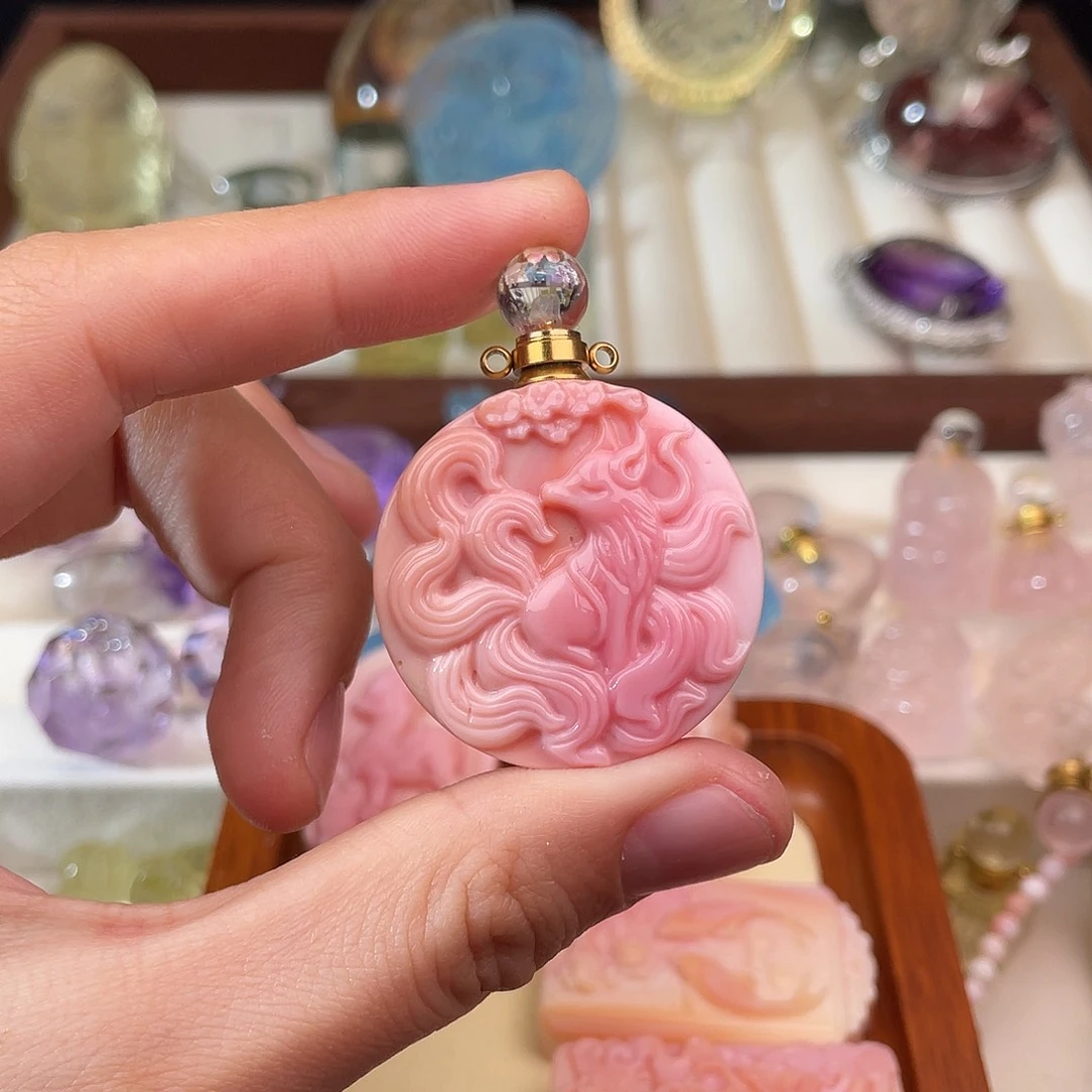 水晶颈饰未镶嵌小*妻天然水晶吊坠002