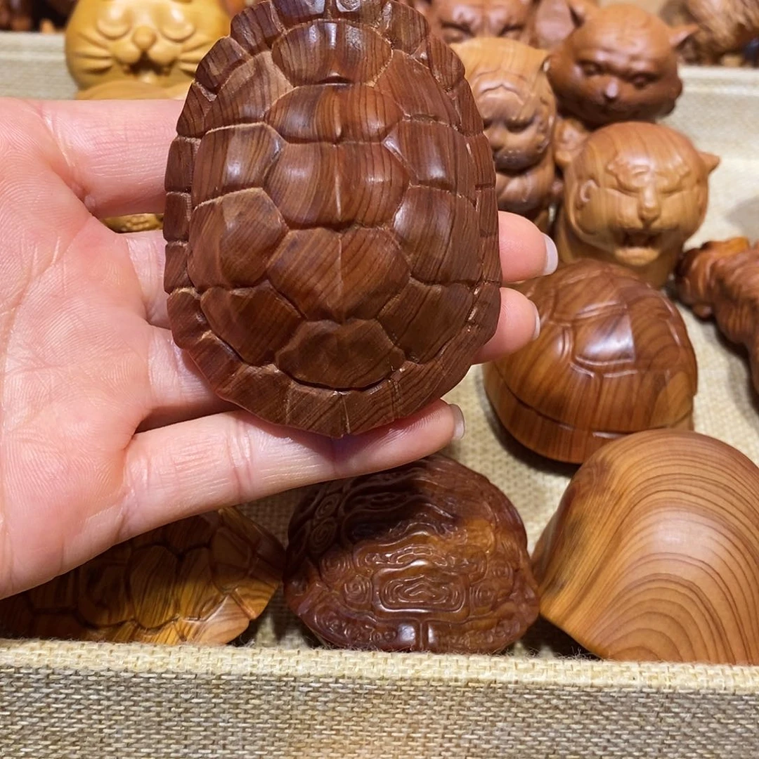 柏木（崖柏）煮****。崖柏手把件，富甲