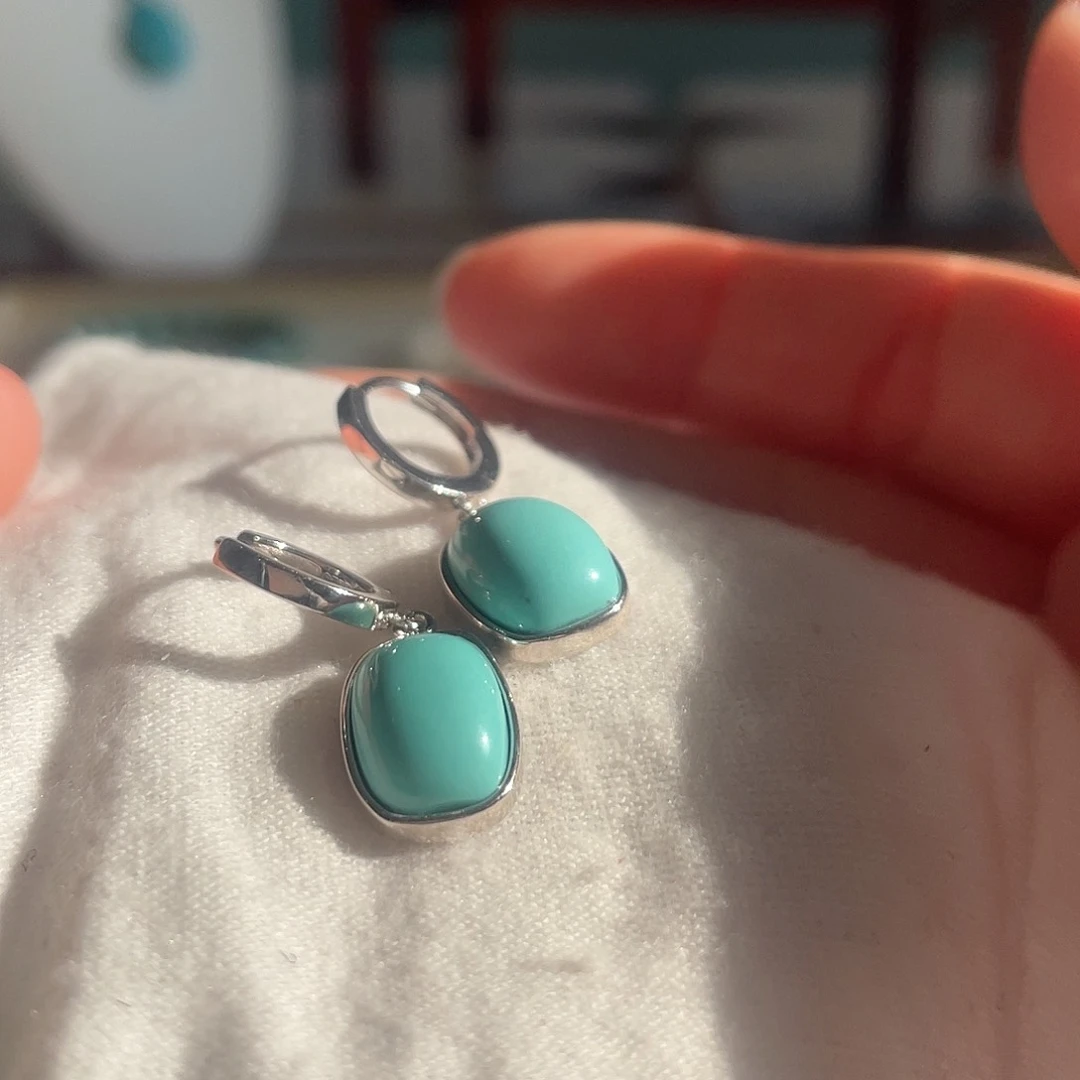 绿松石配饰银S925镶嵌?**?