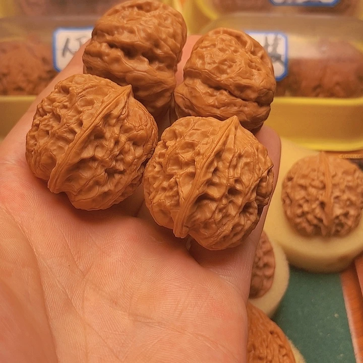 文玩核桃把件打包2对39蛤蟆头和36野生舍利子不退换