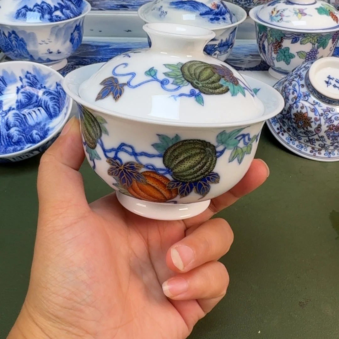 景德镇纯手绘茶具圆圆267