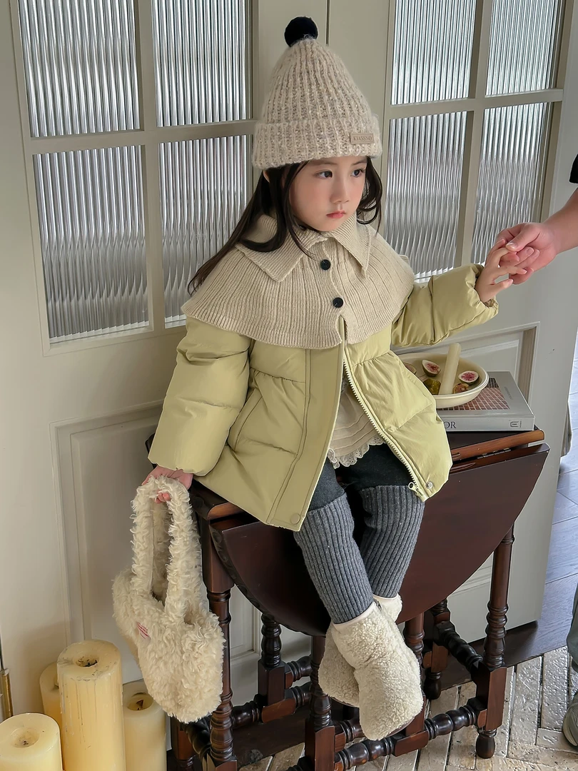 【Bao Bao现货】白鸭绒羽绒服女宝宝披肩外套88222