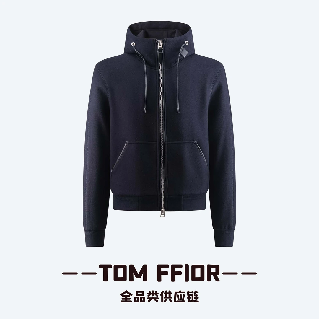 T*F24秋冬季新款混纺微缩羊毛男士休闲百搭棉服连帽夹克外套8007