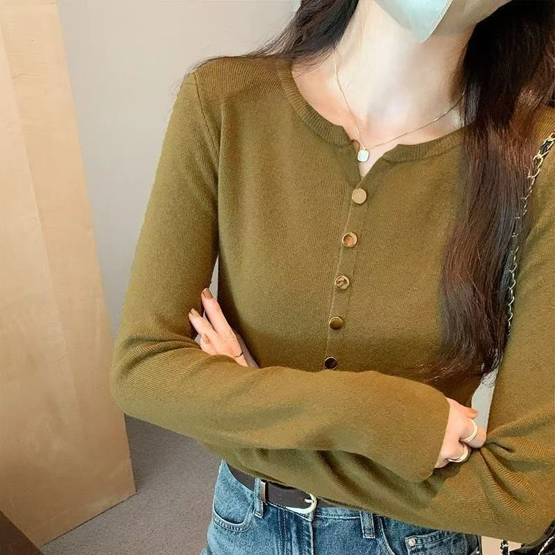 小敏.(M001-M100)小香风针织时尚百搭印花显瘦气质减龄设计感甜美