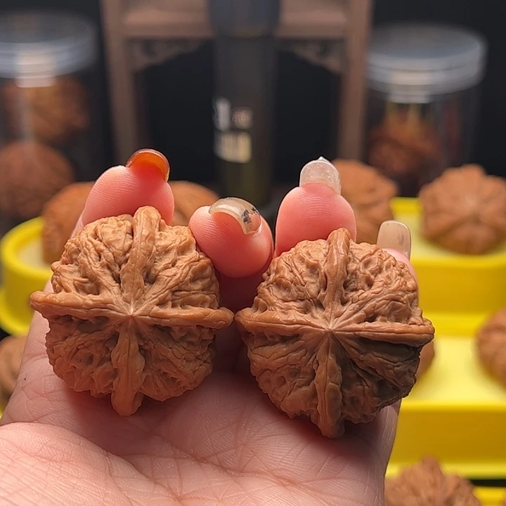 文玩核桃吊坠雨花石四棱 全品