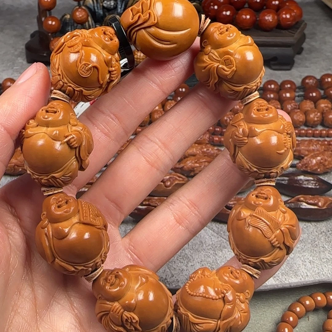 手串/手链橄榄核2.3尺寸八宝弥勒手串