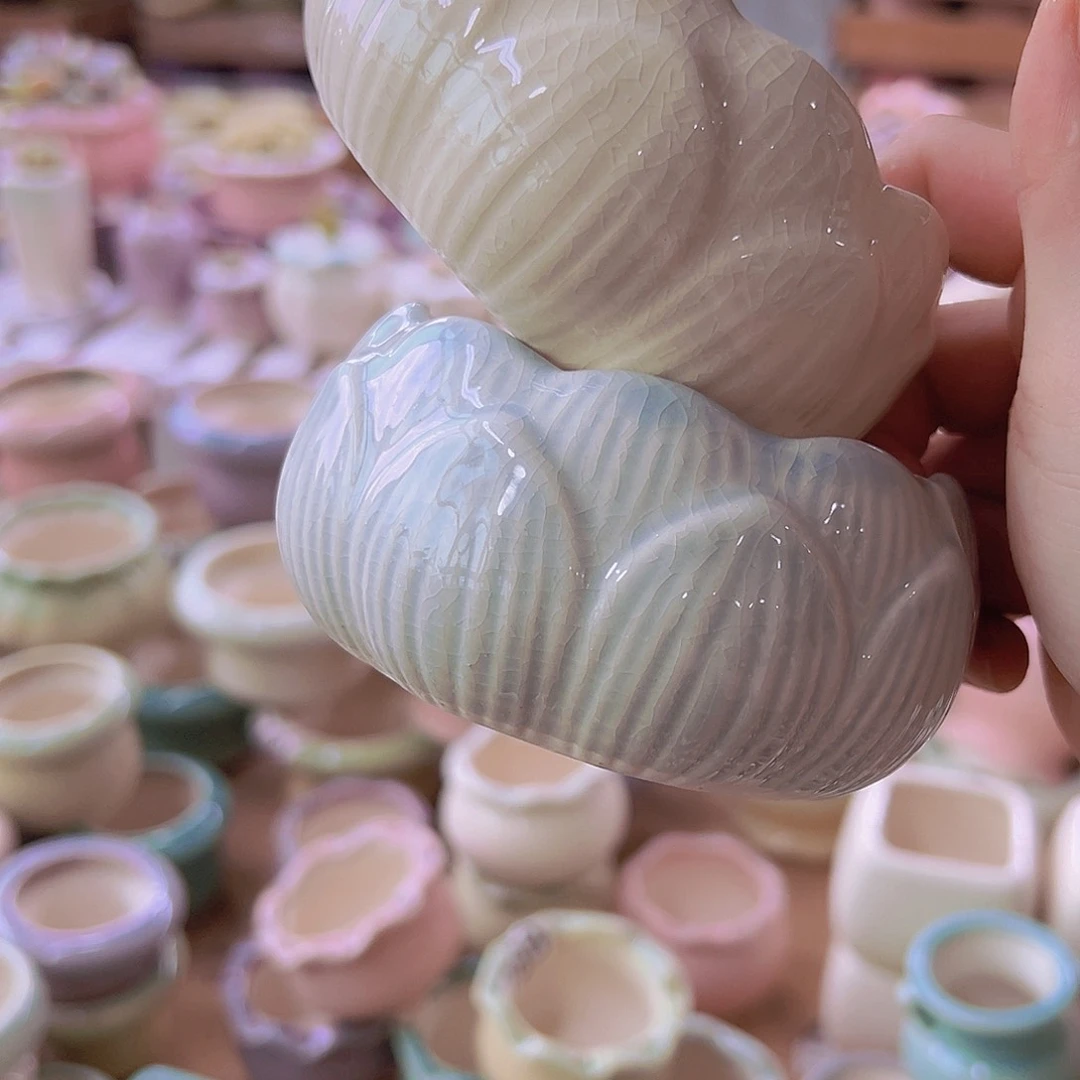 陶瓷花盆当场满12包邮