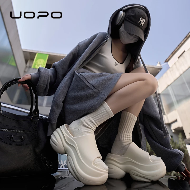 攸朴8.0新款增高厚底凉拖鞋女夏防滑室内外穿沙滩鞋舒适一字拖女