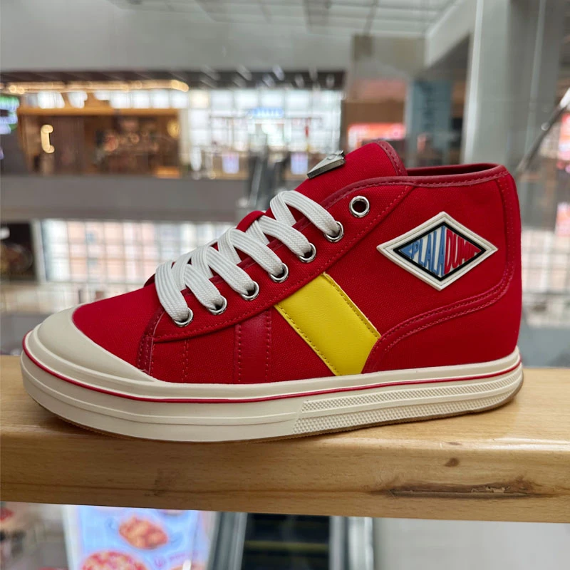 【BYS】2025夏季新款复古小众板鞋女休闲高帮鞋拼色百搭平底鞋