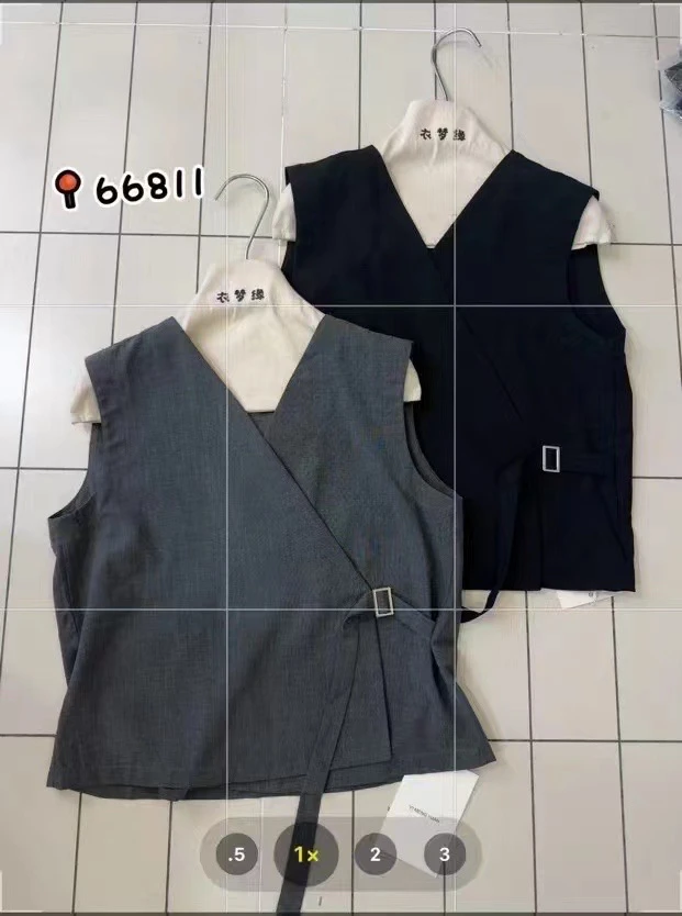 66811#戴载时尚百搭宽松夏季马甲