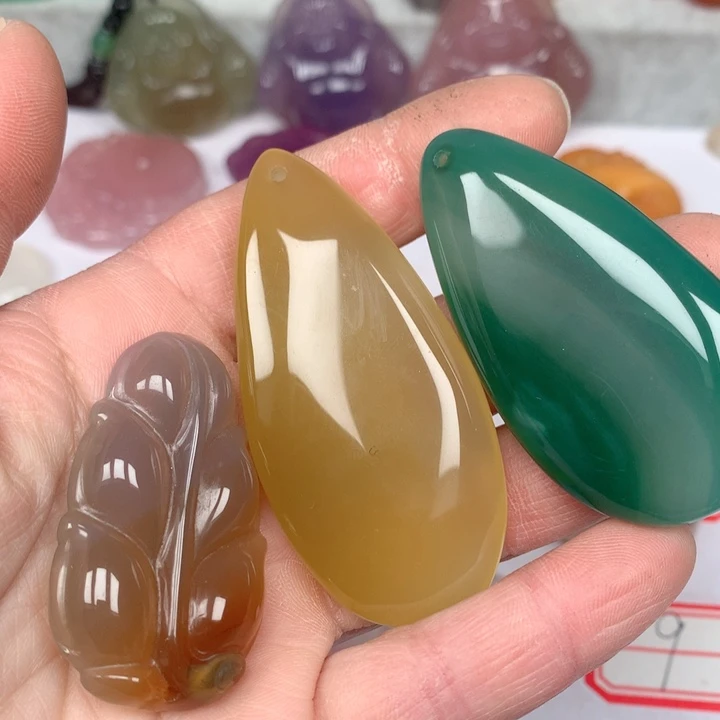 玛瑙/玉髓颈饰未镶嵌风**语