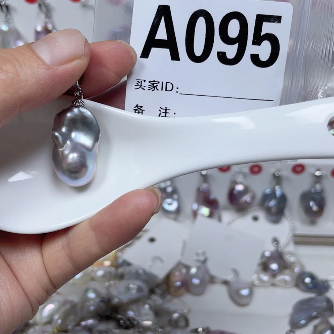 淡水珍珠巴洛克银S925镶嵌