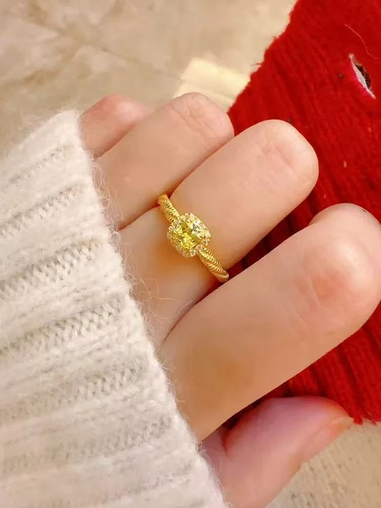 A628-经典方糖戒指