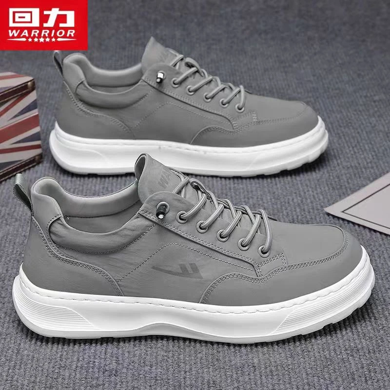 回力帆布男鞋秋季透气休闲板鞋一脚蹬冰丝老北京布鞋软底工作潮鞋