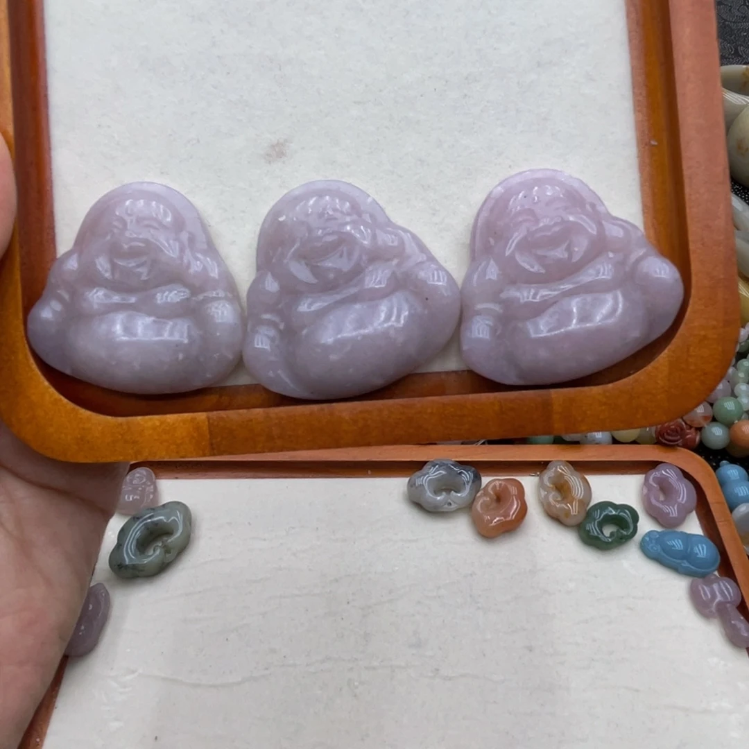 石英岩玉未镶嵌圈口齐全