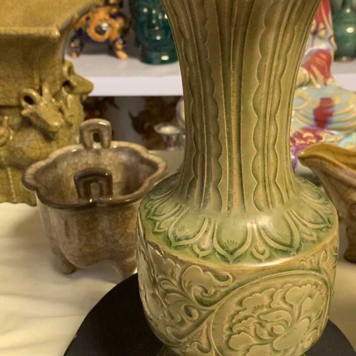 摆件雪****r耀州摆件工艺品