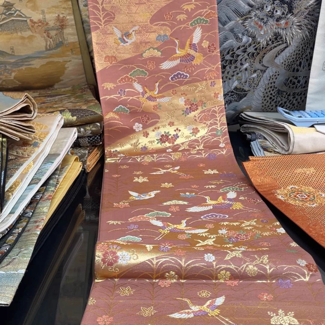 刺绣唐锦桑蚕丝正绢面料