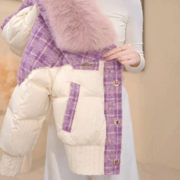 时尚潮流百搭宽松保暖简约感棉衣2026新款冬季棉服外套女装