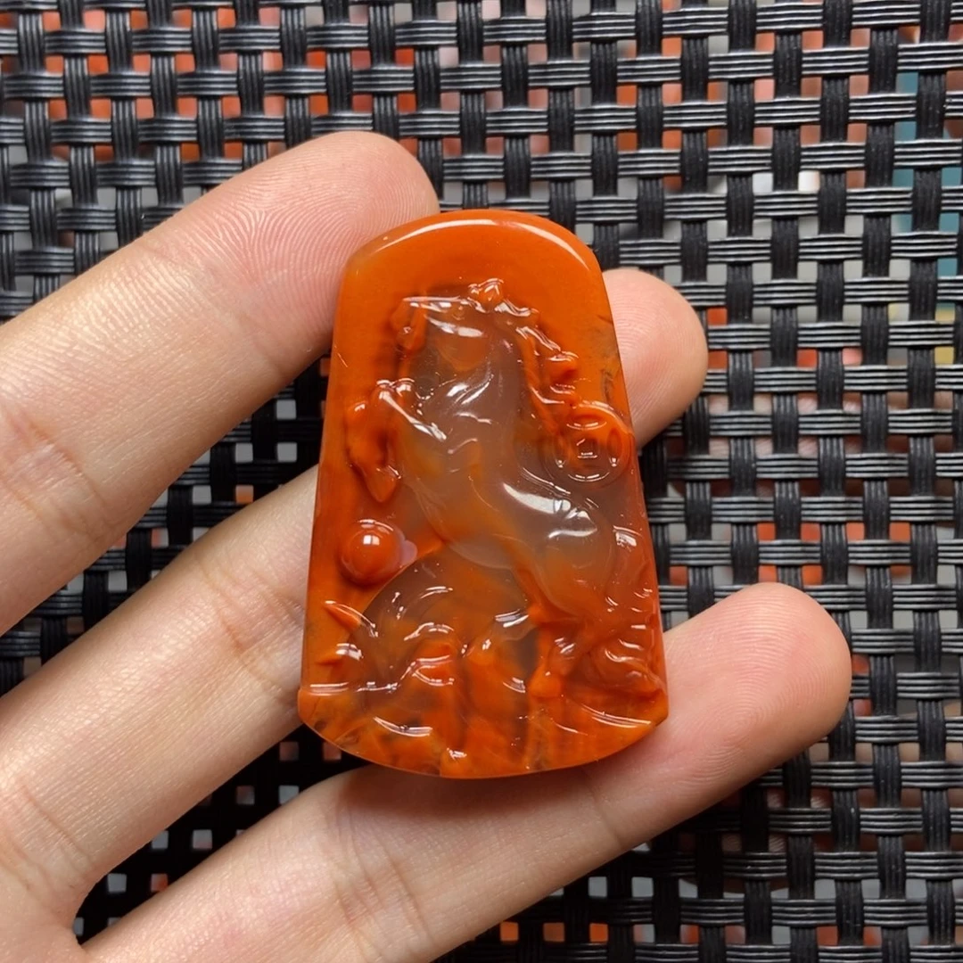 南红玛瑙未镶嵌吊坠(不含链)