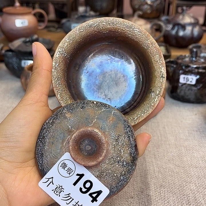 裸柴烧陶瓷手工茶器