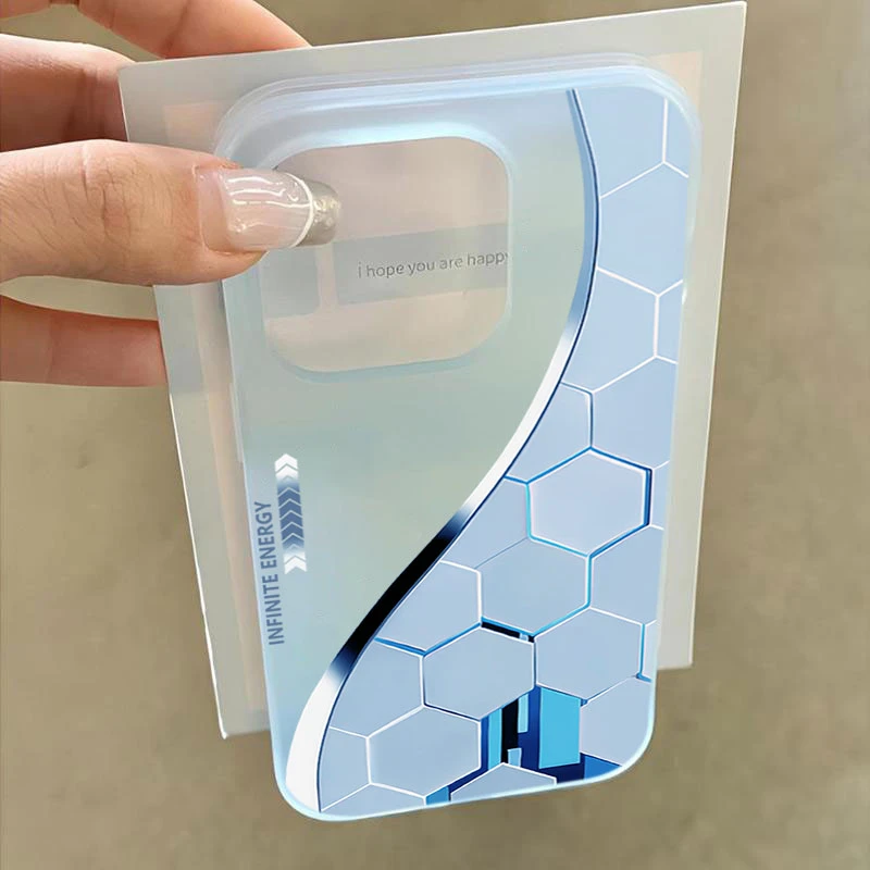 极光菱形适用iphone16promax苹果15手机壳14PLUS软13幻影12防摔11