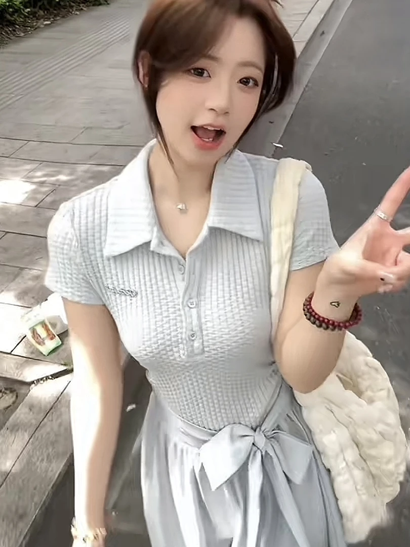 【蓝色情书】春夏法式气质减龄设计款长款连衣裙显瘦2511