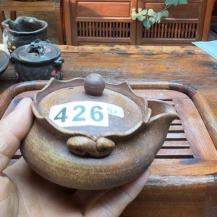 纯手工制作粗陶茶具