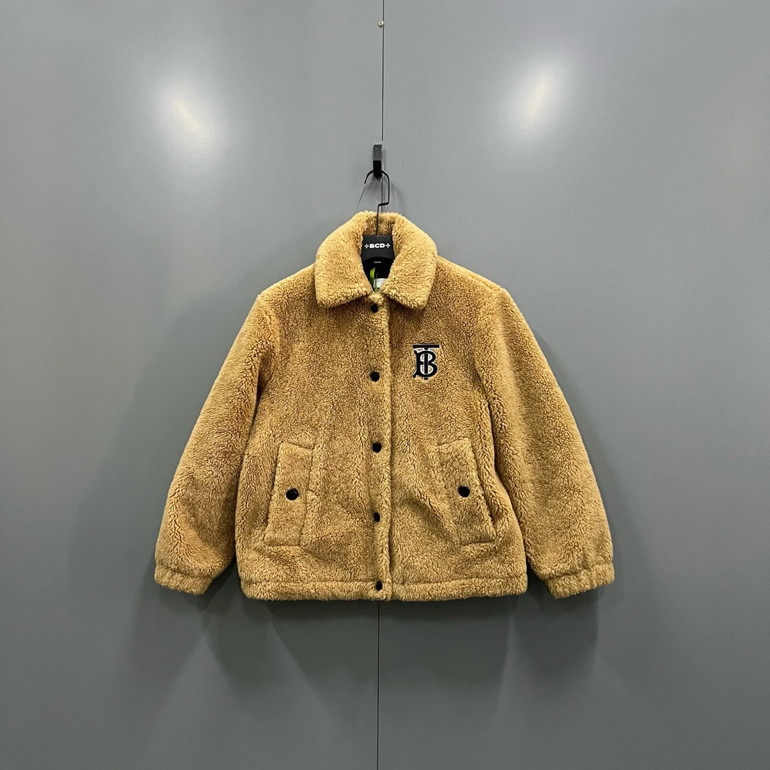 99新 BURBERRY/博柏利 【花花专属】字母TB刺绣泰迪夹克36码608479