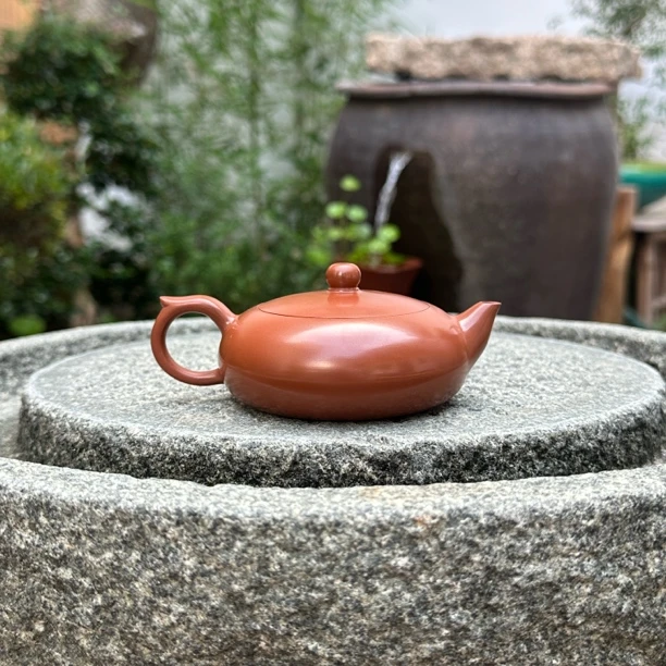 【闪购商品】 超薄 凤雏壶 120cc左右 原矿纯料朱泥全手手拉壶